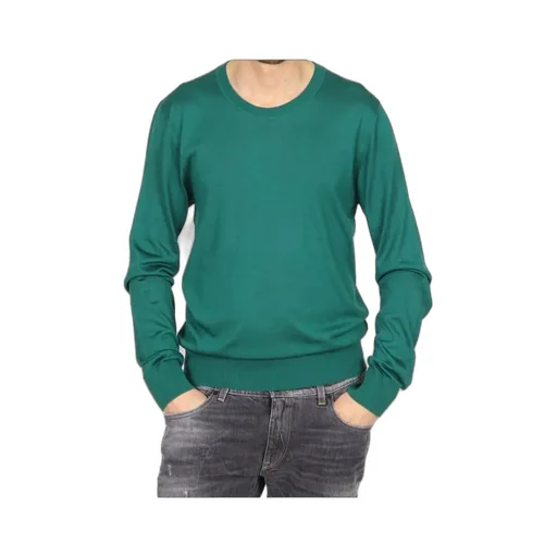 Round-Neck Knitted Pullover