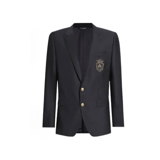 Heraldic Patch Single-Breasted Jacket