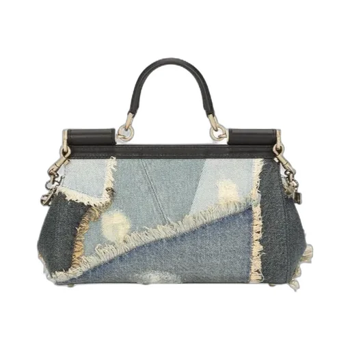 Medium Patchwork Denim Sicily Handbag