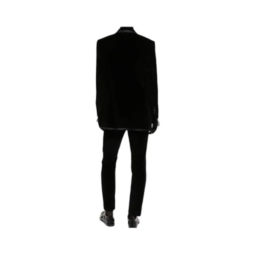 Double Breasted Velvet Blazer