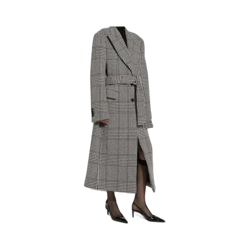 Check-Pattern Coat