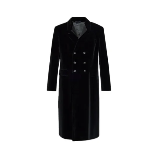 Satin Detailed Velvet Coat