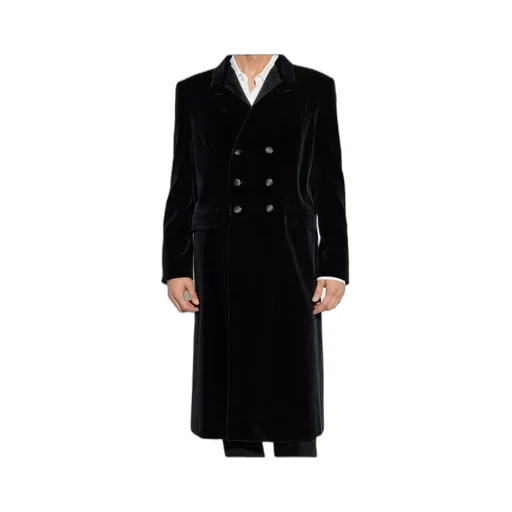 Satin Detailed Velvet Coat