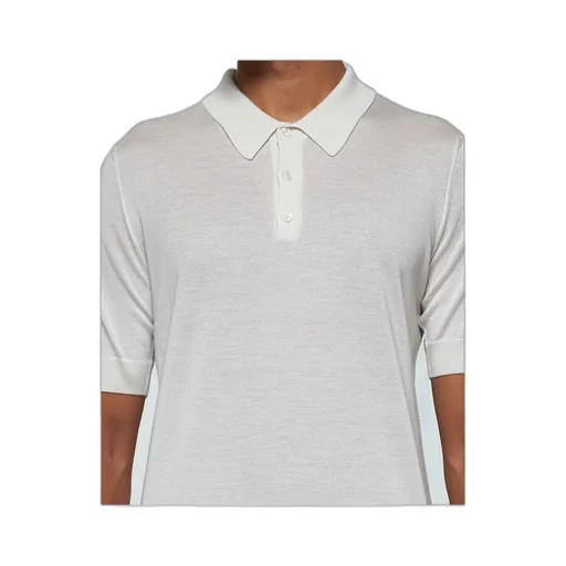 Short Sleeved Knitted Polo Shirt