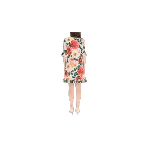 Floral-Print Mini Dress