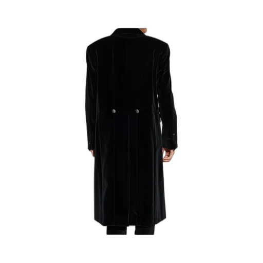 Satin Detailed Velvet Coat