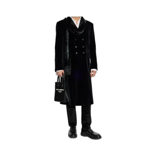 Satin Detailed Velvet Coat