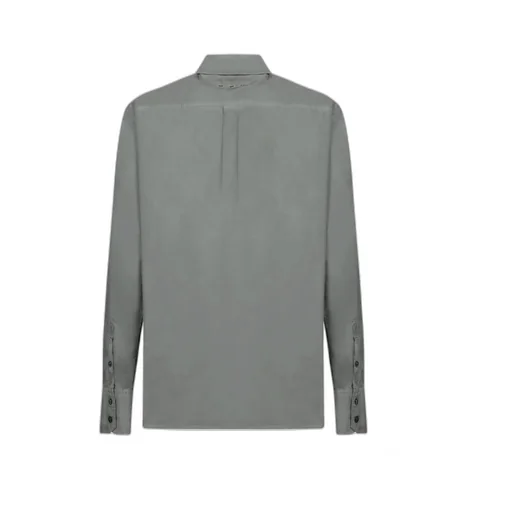 Logo Patch Cruved Hem Shirt