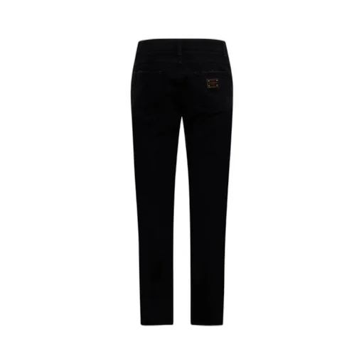 Logo Patch Ripped Jeans