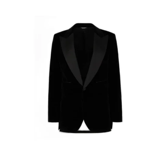 Single Buttoned Velvet Blazer