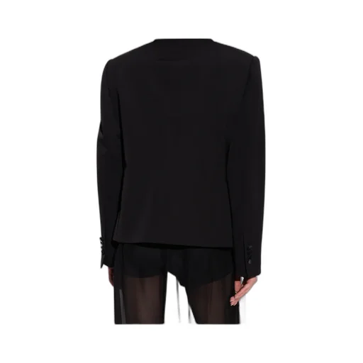 Double-Breasted Gabardine Tuxedo Jacket