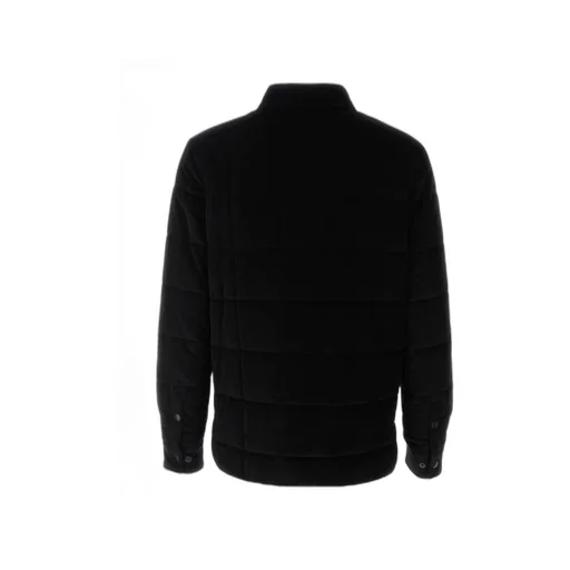 Logo Patch Padded Corduroy Jacket