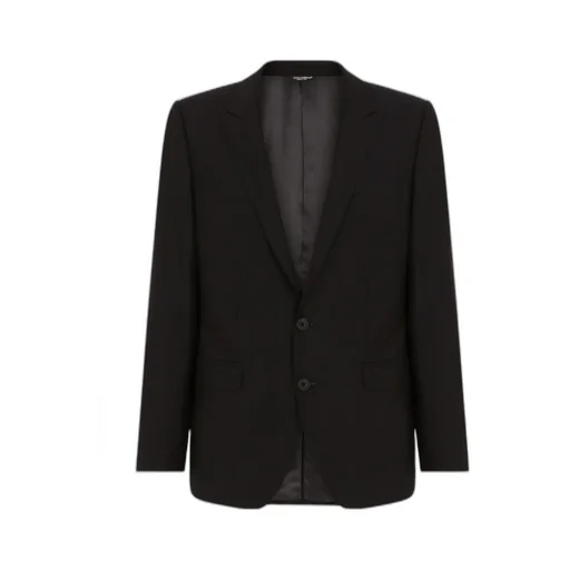 Single-Breasted Wool-Silk Suit