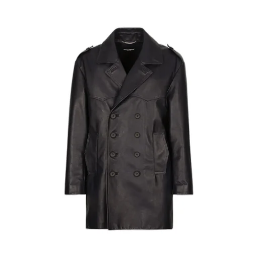 Peak-Lapels Double-Breasted Coat