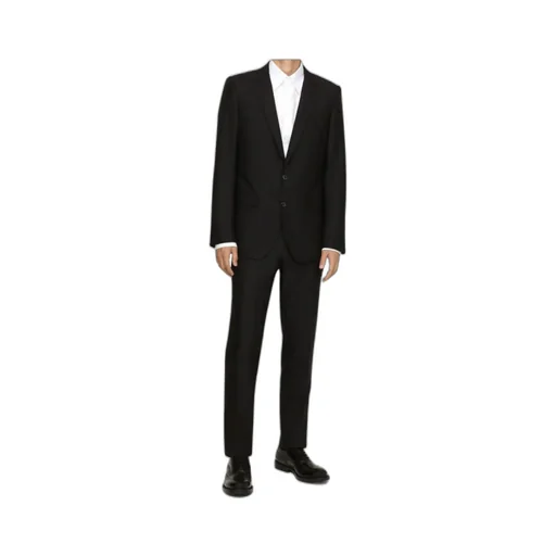 Single-Breasted Wool-Silk Suit