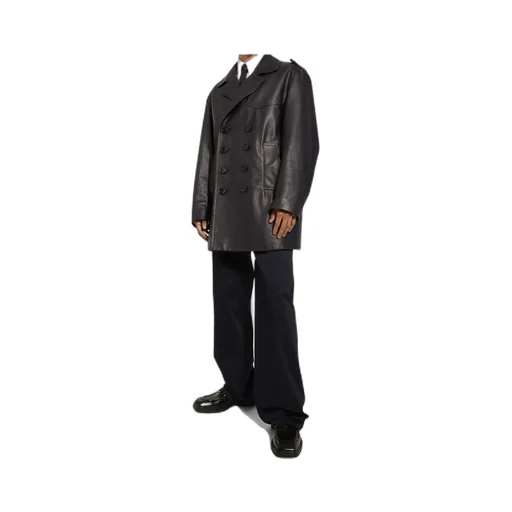 Peak-Lapels Double-Breasted Coat