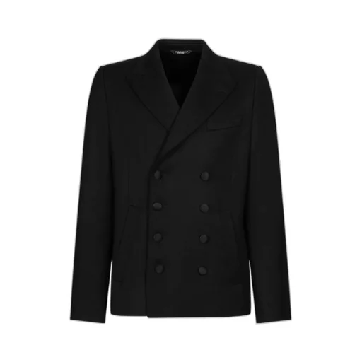 Double-Breasted Satin Jacket