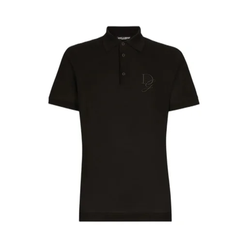 Logo Embroidered Short-Sleeved Polo Shirt