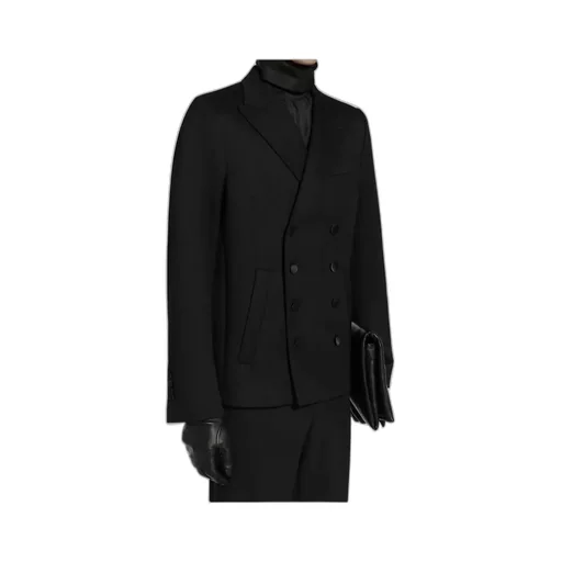 Double-Breasted Satin Jacket