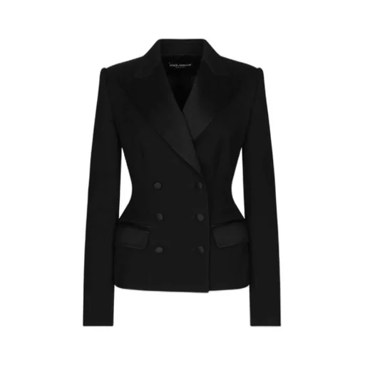 Double-Breasted Long Sleeved Blazer