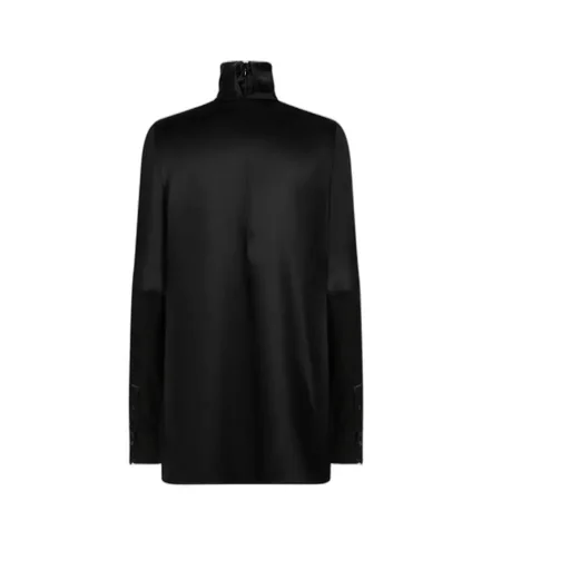 High Neck Satin Blouse