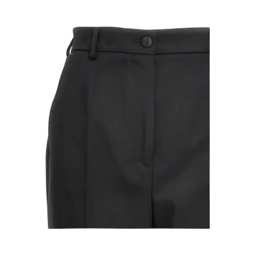 Turned-Up Hem Tailored Trousers