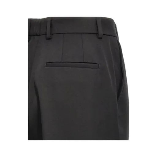 Turned-Up Hem Tailored Trousers