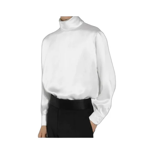 Satin Turtleneck Shirt