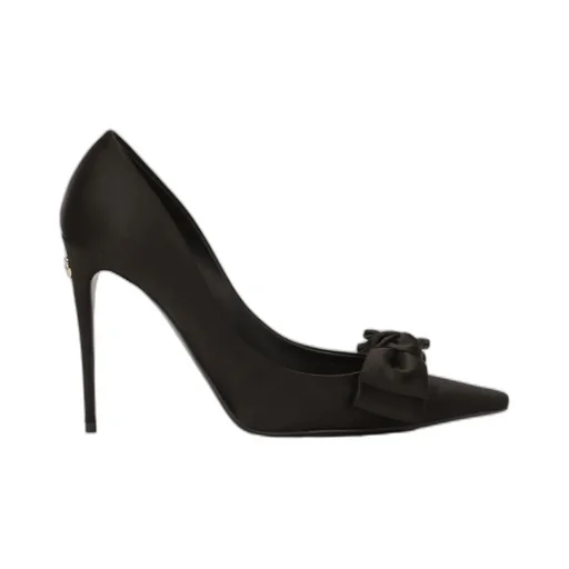 Bow Detailed Satin Pumps