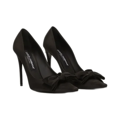 Bow Detailed Satin Pumps