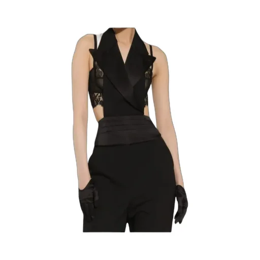 Double-Breasted Satin Vest
