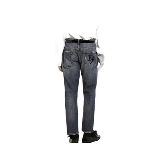 Logo Embroidered Jeans