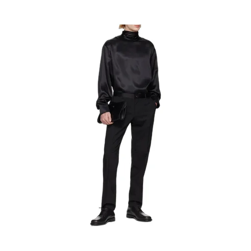 Satin Turtleneck Shirt