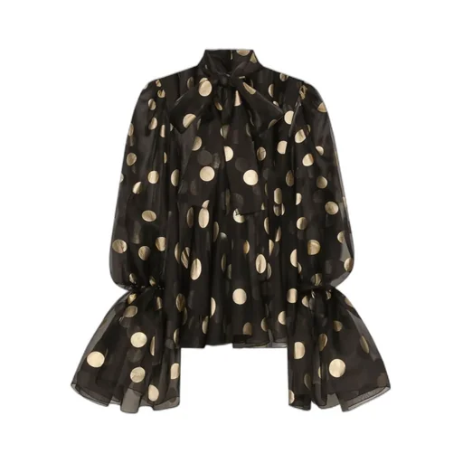 Polka-Dot Printed Blouse