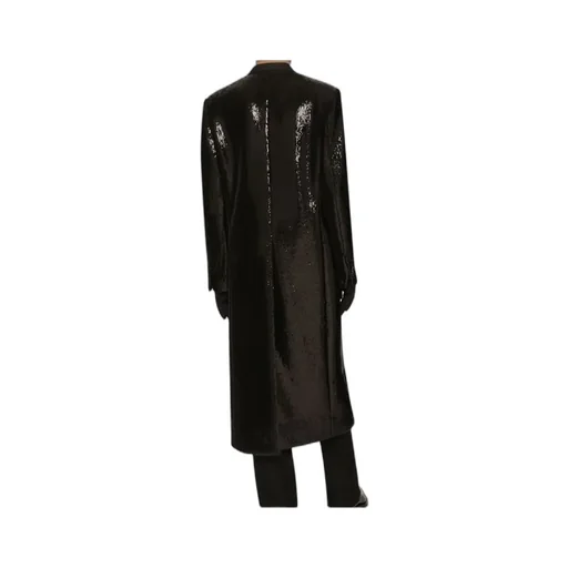 Sequined Double-Breasted Coat