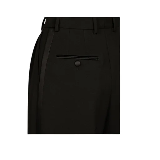 Gabardine Tuxedo Bermuda Shorts