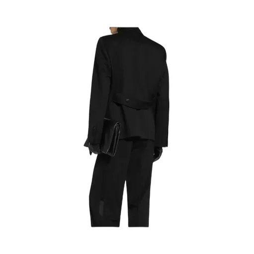 Double-Breasted Satin Jacket