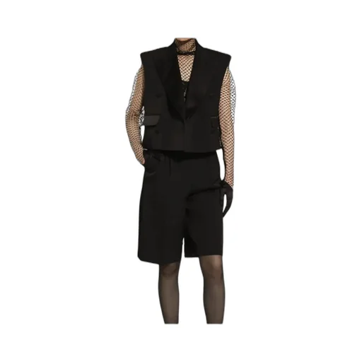 Double-Breasted Gabardine Tuxedo Vest