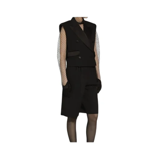 Double-Breasted Gabardine Tuxedo Vest