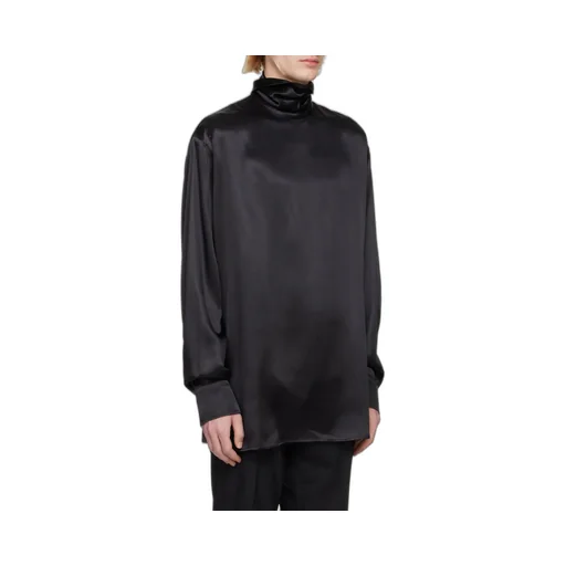 Satin Turtleneck Shirt