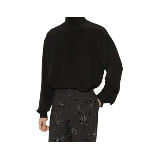 Satin Turtleneck Shirt