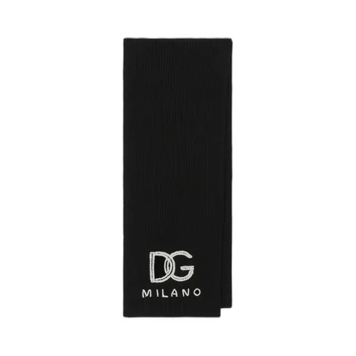 Logo-Embroidered Cashmere Scarf
