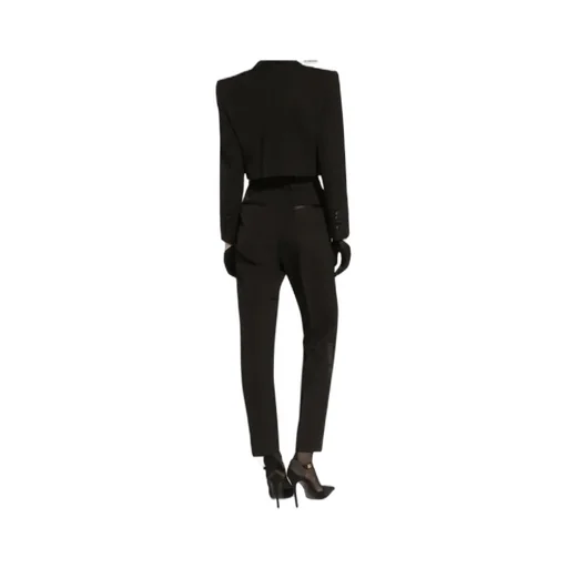 Tailored Gabardine Tuxedo Pants