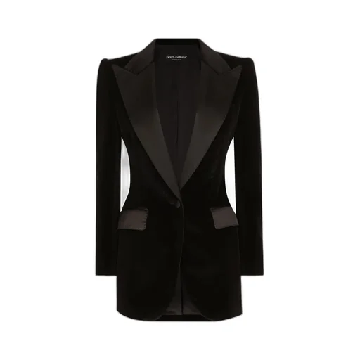 Single-Breasted Velvet Turlington Tuxedo Jacket