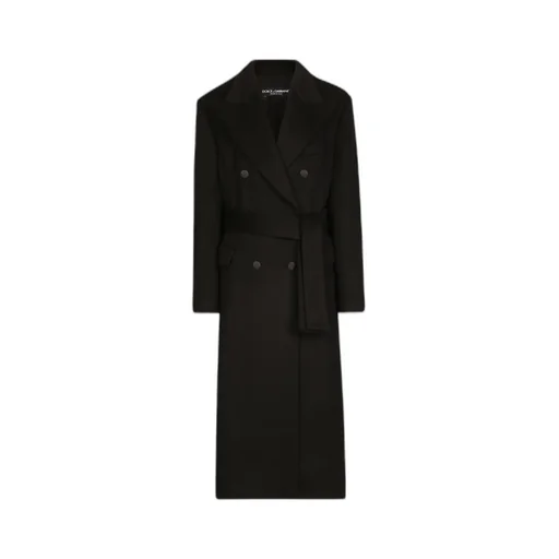 Double-Breasted Belted Coat
