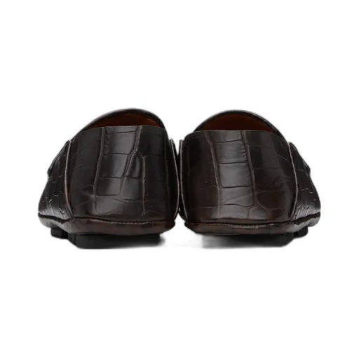 Crocodile Embossed Loafers