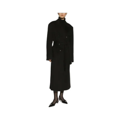 Double-Breasted Belted Coat
