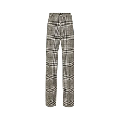 Plaid Flared Pants