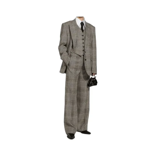 Plaid Flared Pants