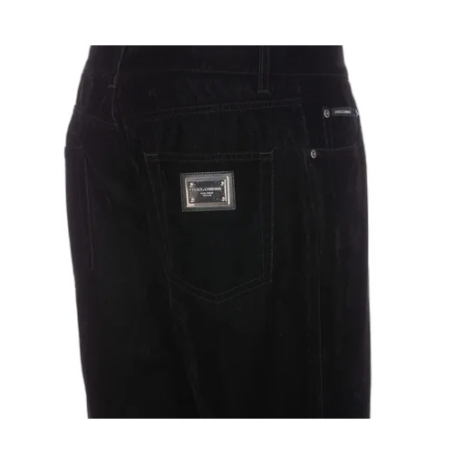 Logo Plaque Straight Leg Pants